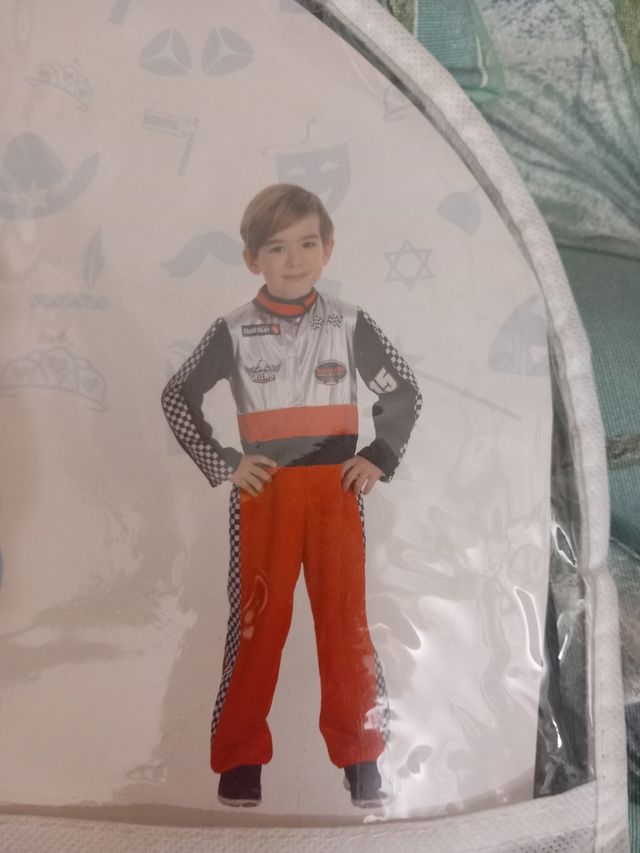 Disfraz piloto de carreras