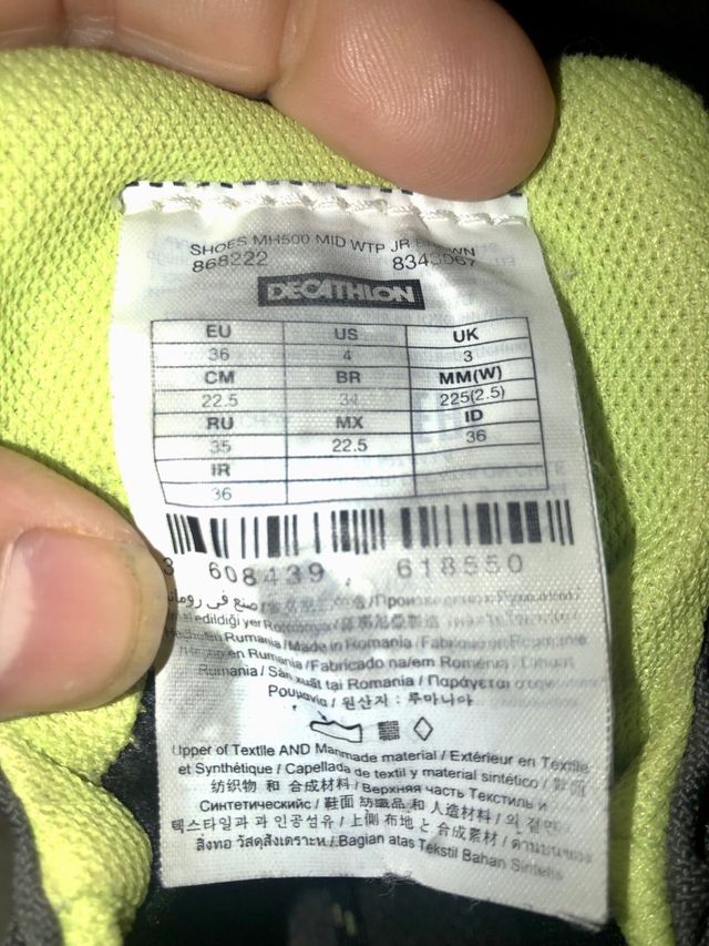 Botas de montaña niño