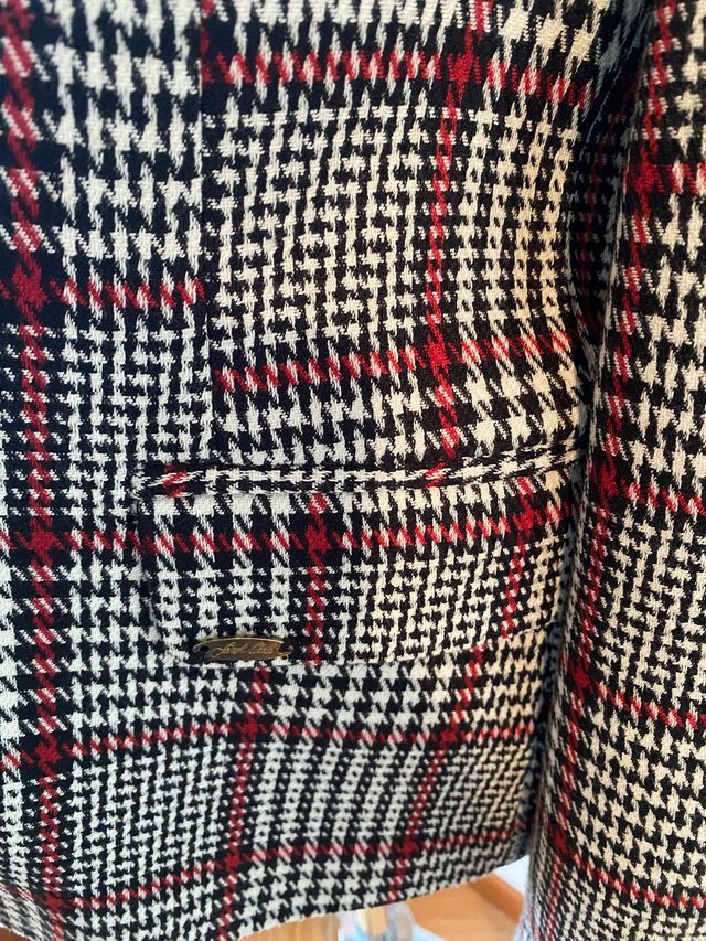 giacca a quadri doppio petto