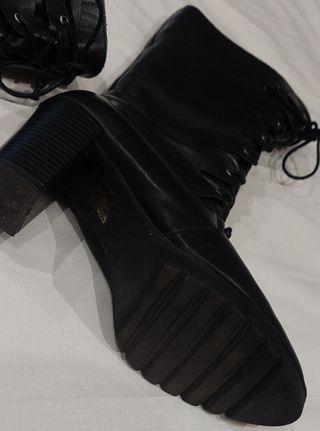 Botines negrós mujer con cremallera