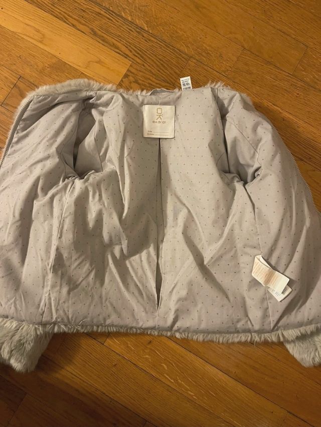 Pelliccia ecologica taglia 5 anni