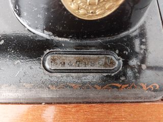 Maquina de coser SINGER de 1901