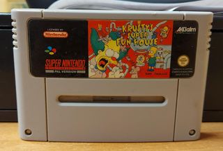 KRUSTY'S SUPER FUN HOUSE SUPER NINTENDO SNES