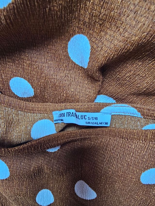 Vestido lunares Zara L