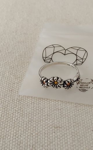 Anillo plata 1 ley margaritas Lepetitemarie