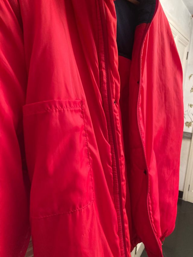 Giacca da sci vintage anni 80 rosso e blu