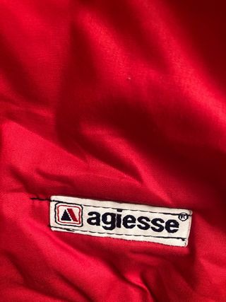 Giacca da sci vintage anni 80 rosso e blu