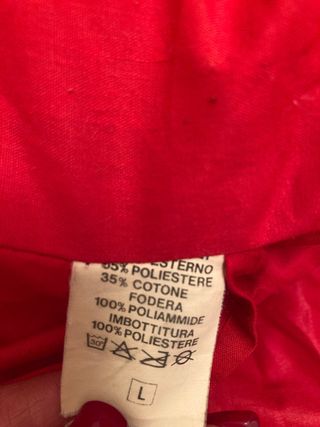 Giacca da sci vintage anni 80 rosso e blu