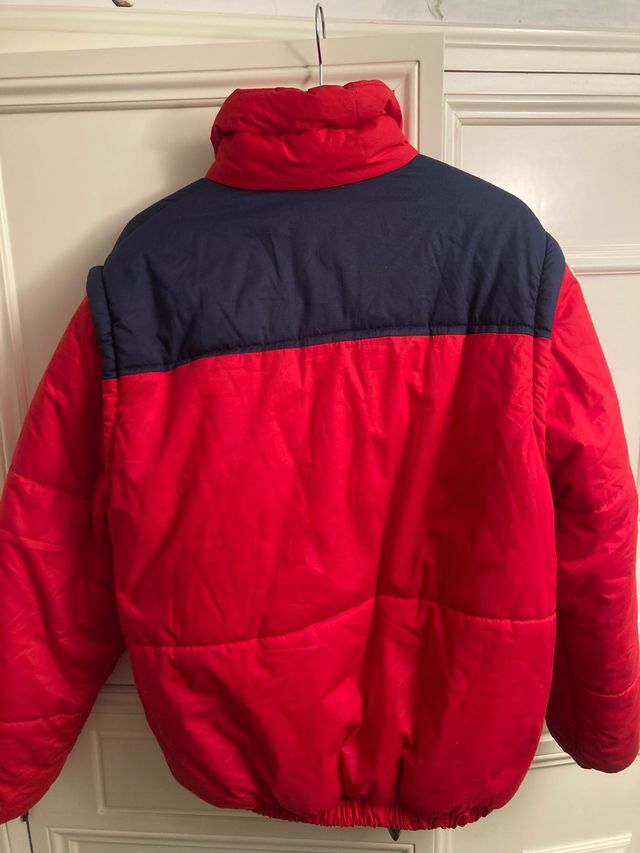 Giacca da sci vintage anni 80 rosso e blu