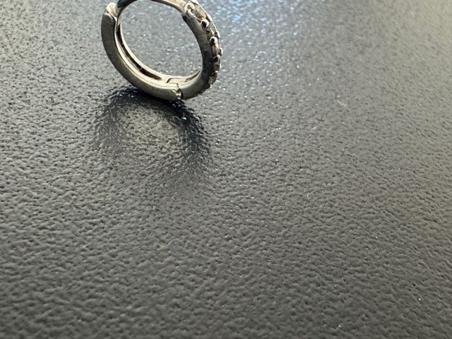 Piercing aro de plata y circonitas Vidal & Vidal