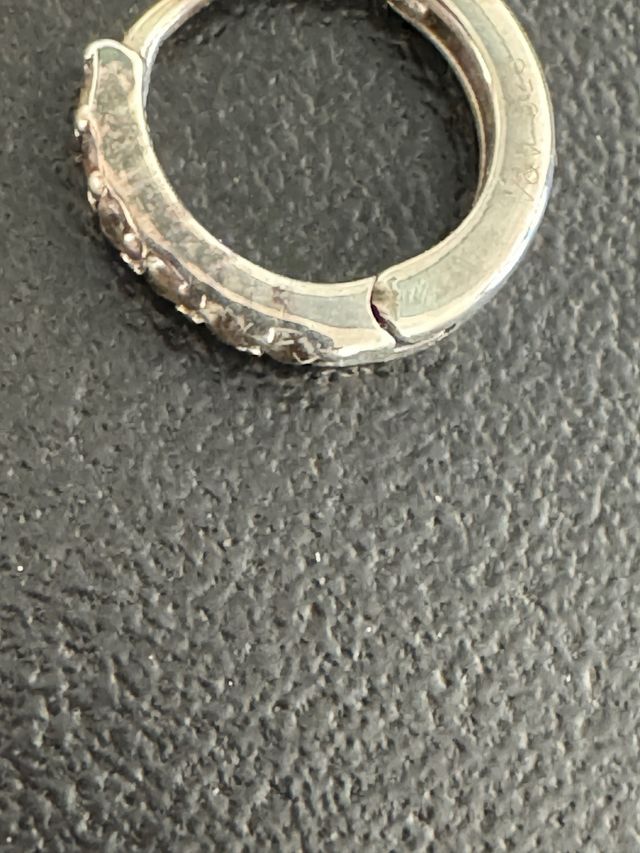 Piercing aro de plata y circonitas Vidal & Vidal