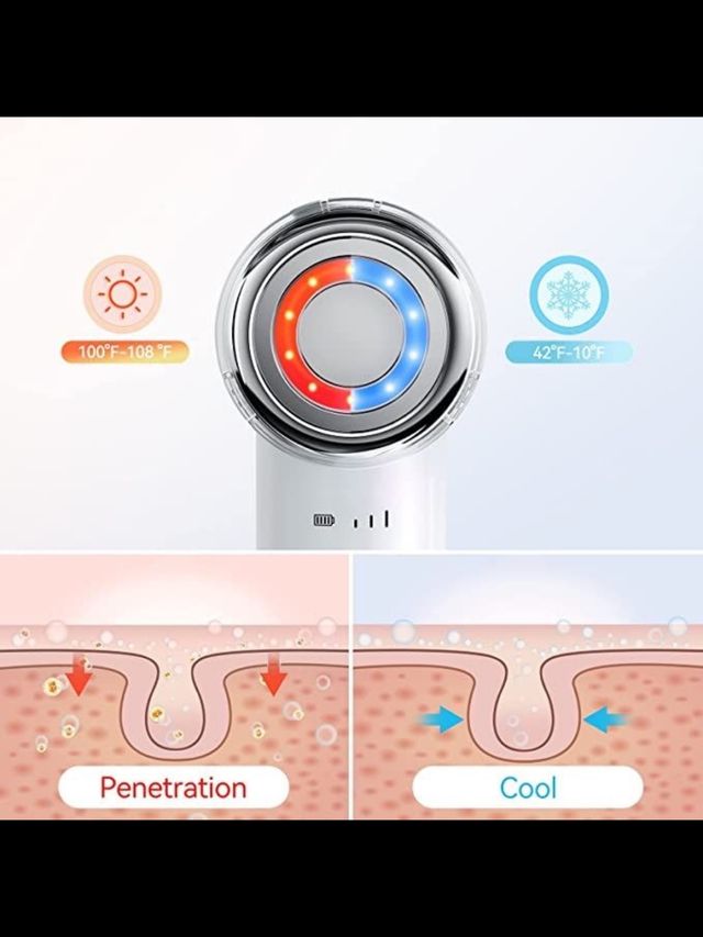 Masajeador facial limpieza y antiarrugas