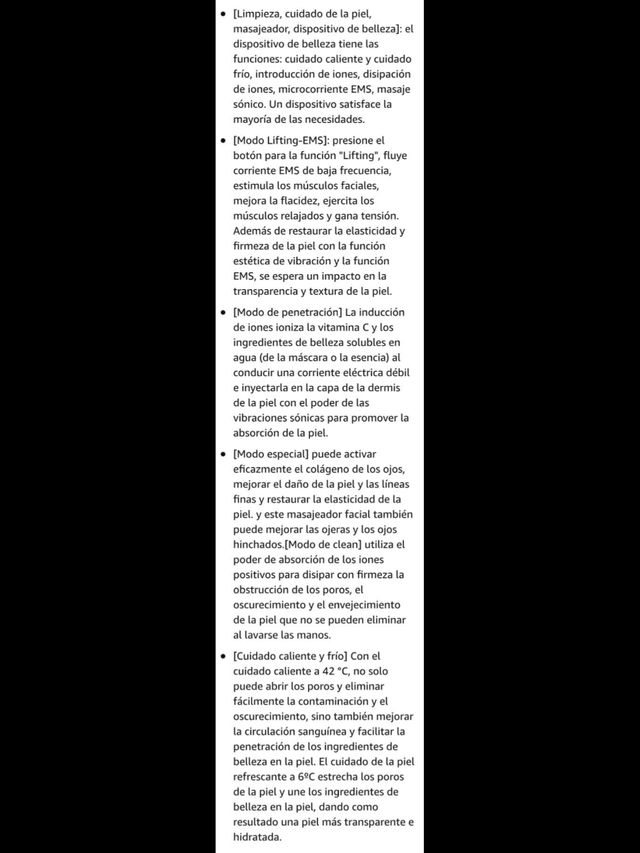 Masajeador facial limpieza y antiarrugas