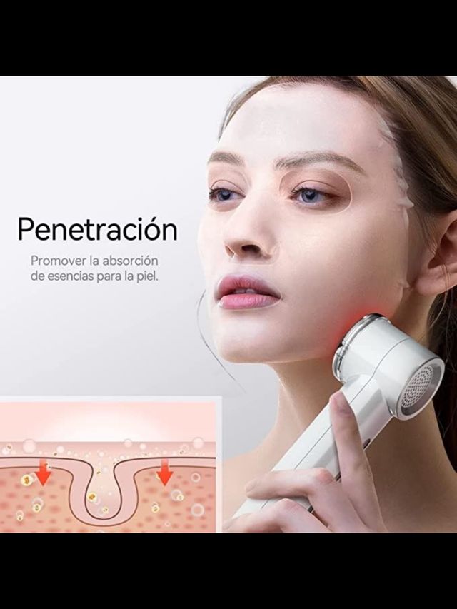 Masajeador facial limpieza y antiarrugas