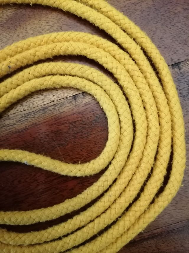 Corda per saltare con manico in legno