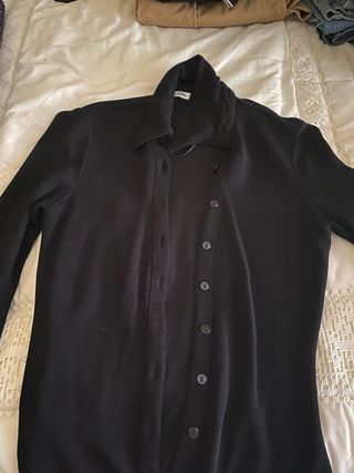 Camiseta de mujer negra de zara talla M