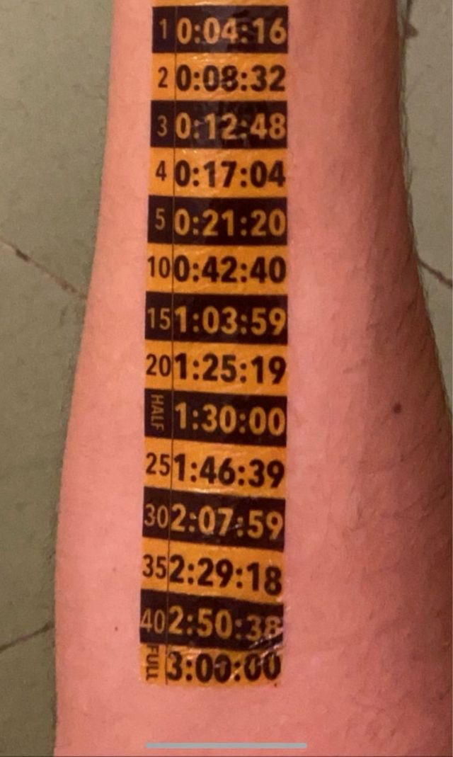 Tatuaje / calcomania pacer ritmo correr