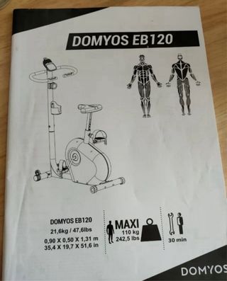 Bicicleta estática Domyos 120