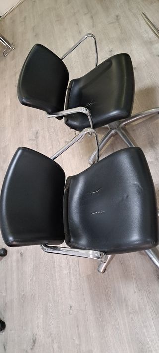 Sillones de peluqueria negros