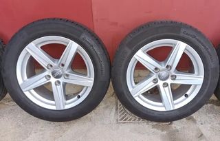 4 llantas Audi 16" con neumáticos Continental