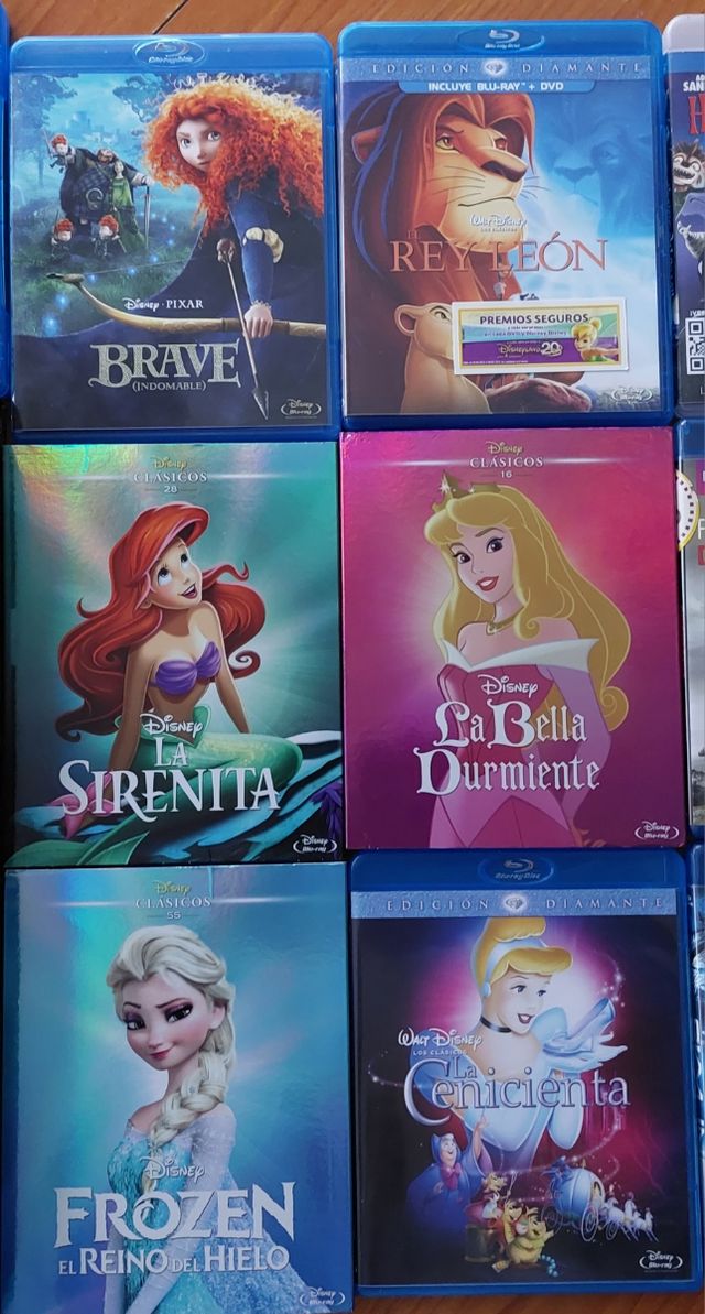 Blu-ray Disney lote 6 Princesas