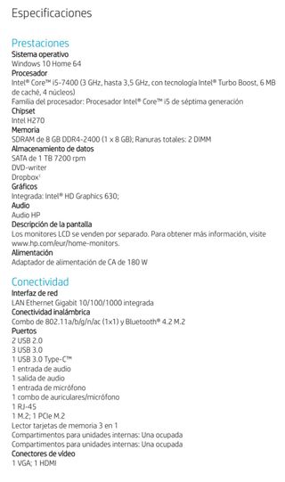 HP Pavilion Desktop PC 570p001ns  regalo router 
