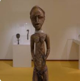 🗿Estatua Figura Africana Antigua Baule 39 cm