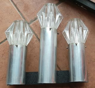 Applique Design  faretti anni 70 space age vetro