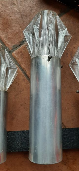 Applique Design  faretti anni 70 space age vetro