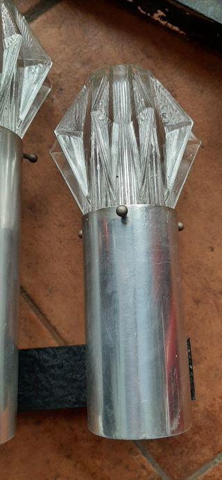 Applique Design  faretti anni 70 space age vetro