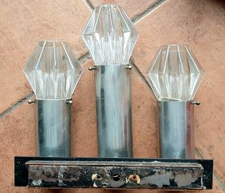 Applique Design  faretti anni 70 space age vetro