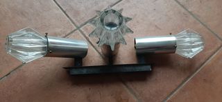 Applique Design  faretti anni 70 space age vetro