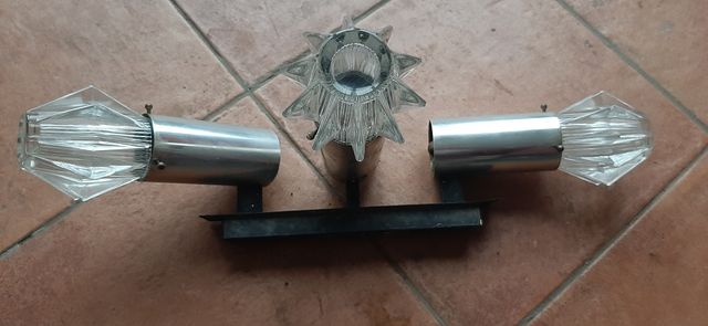 Applique Design faretti anni 70 space age vetro