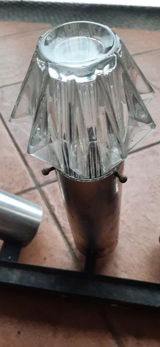 Applique Design  faretti anni 70 space age vetro