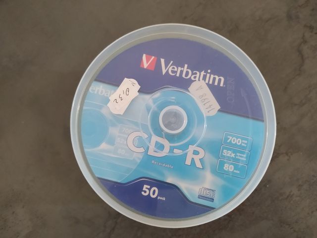 Cd-r Verbatim 52X 700 mb - 50 Pezzi