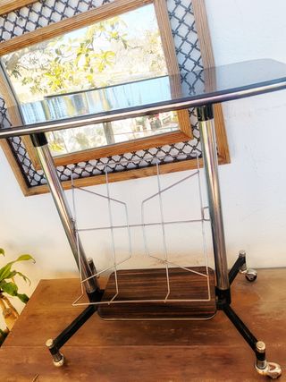 MESA TV REVISTERO MID CENTURY 