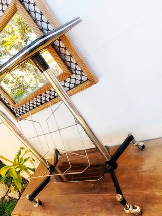 MESA TV REVISTERO MID CENTURY 