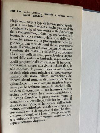 Carlo Cattaneo Industria e scienza nuova