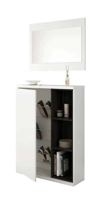 Oferta!! Mueble recibidor con espejo y zapatero