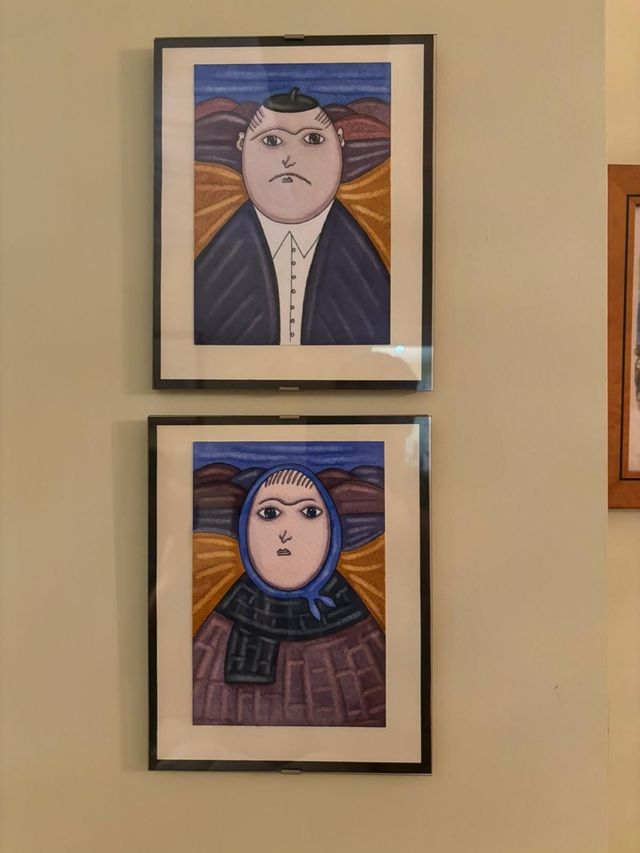 Cuadros pareja de abuelos