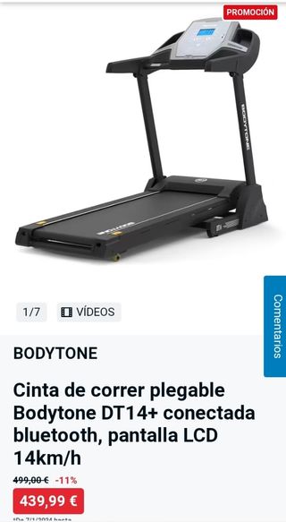 Cinta de correr plegable