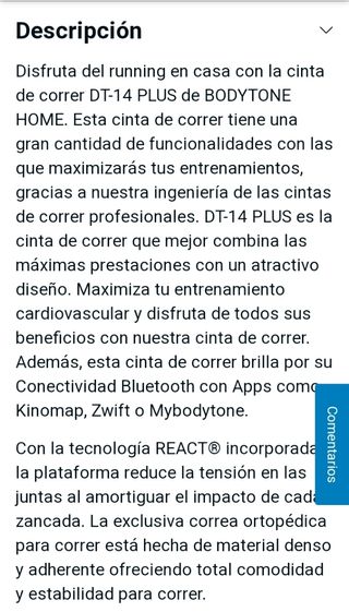 Cinta de correr plegable