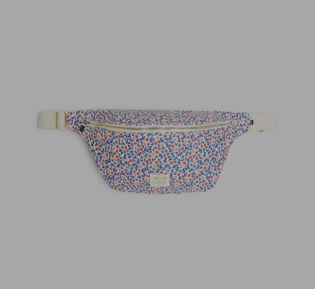 Riñonera de algodón de flores