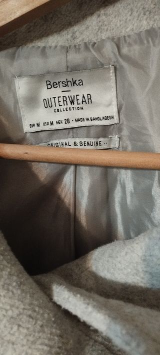 Abrigo de paño Bershka