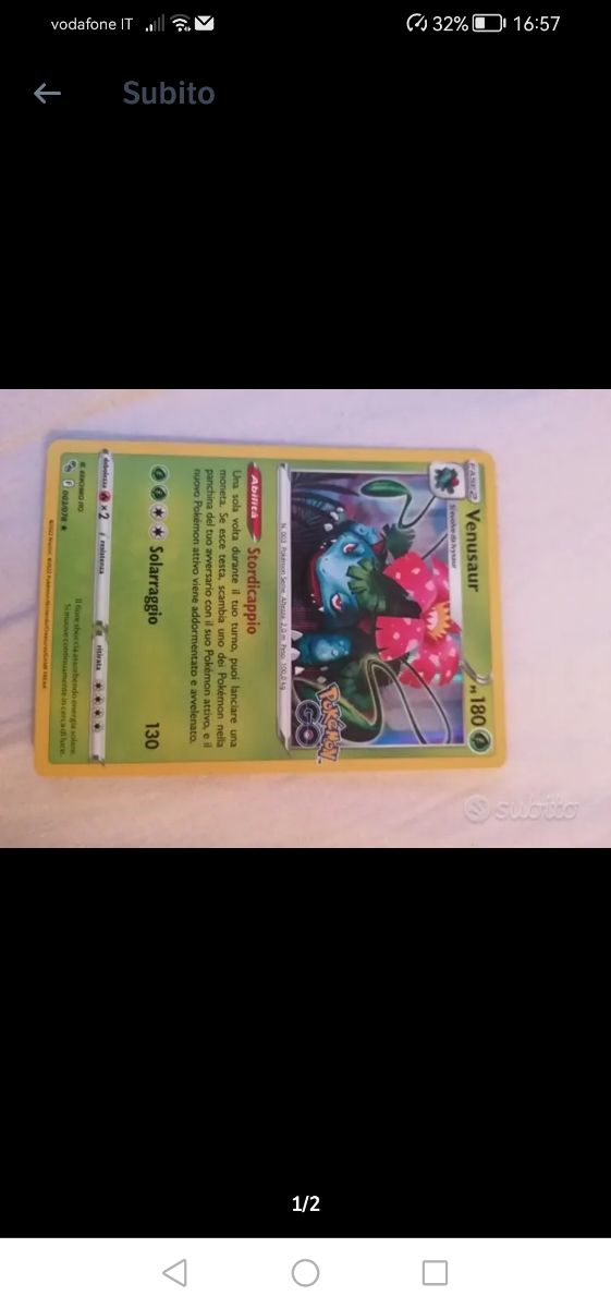 Carta pokemon Venusaur