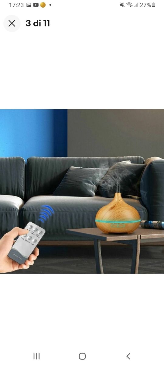 Umidificatore aromi con luci led