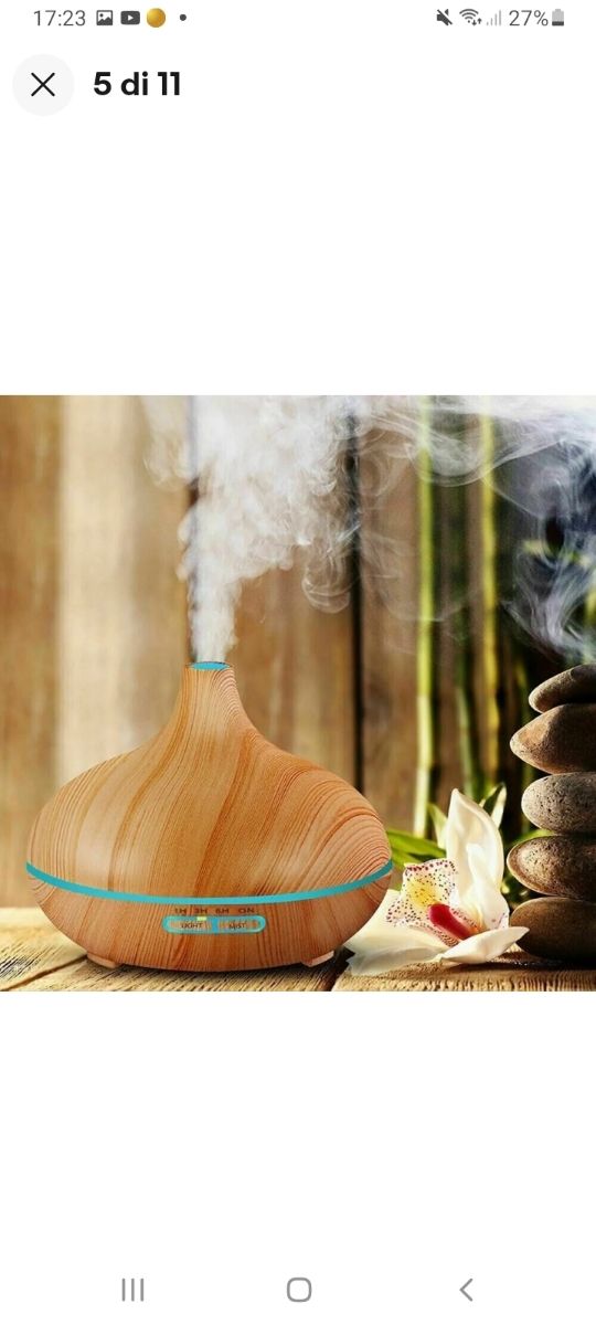 Umidificatore aromi con luci led