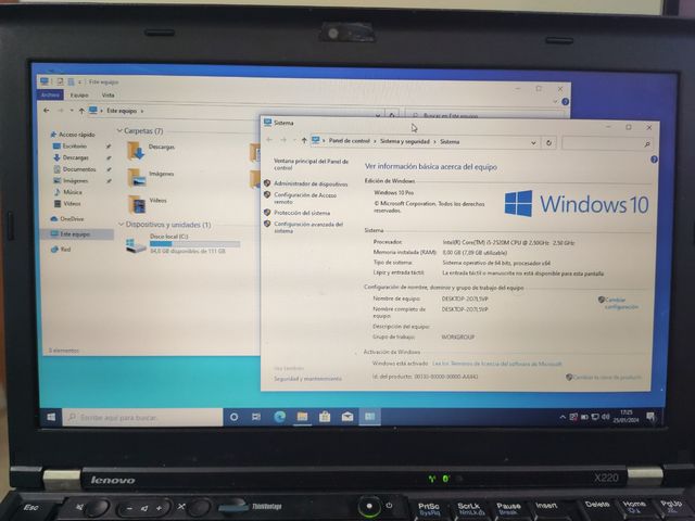Portatil Lenovo X220
