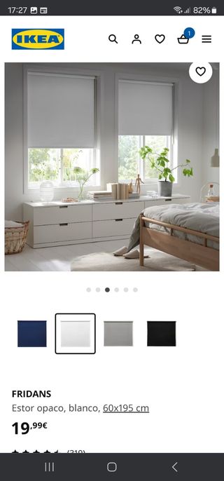 Estor ikea Fridans, 60x195cm