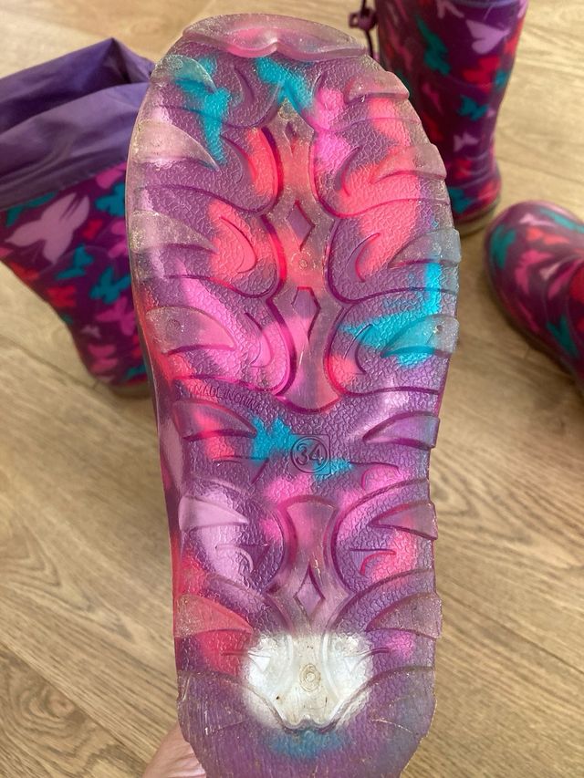 Botas de agua con luces 34-35